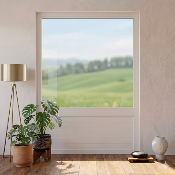 Fenêtre Fixe panoramique avec soubassement